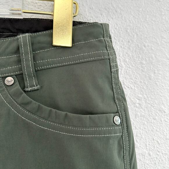 Kuhl Kliffside Air Roll-Up Convertible Shorts Women 6 Olive Green Hiking - Picture 3 of 7